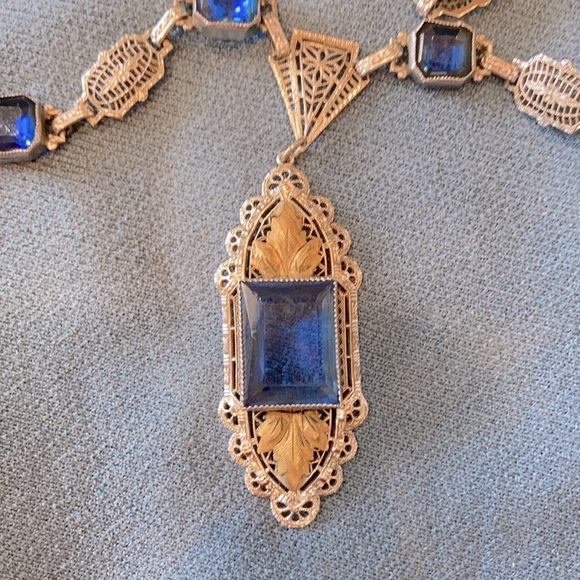 Plainville Stock Co. Vintage Art Deco Necklace - Picture 2 of 4